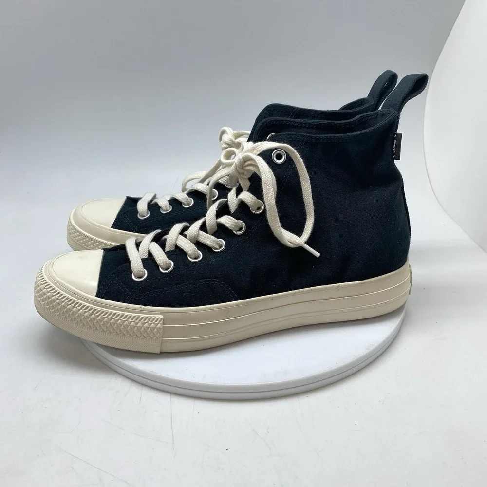 Converse Chuck Taylor All Star 70 Luxe Hi Sneakers Womens 9 Unisex Black‎ Canvas